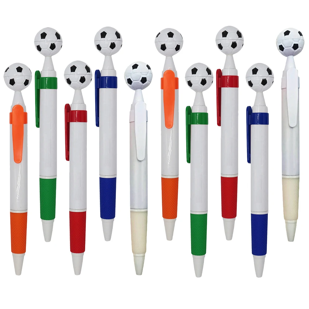 

15pcs Soccer Ballpoint Pens Novelty Retractable Press Pen Set Smooth Writing Plastic Pens For School Office Gifts Decorations