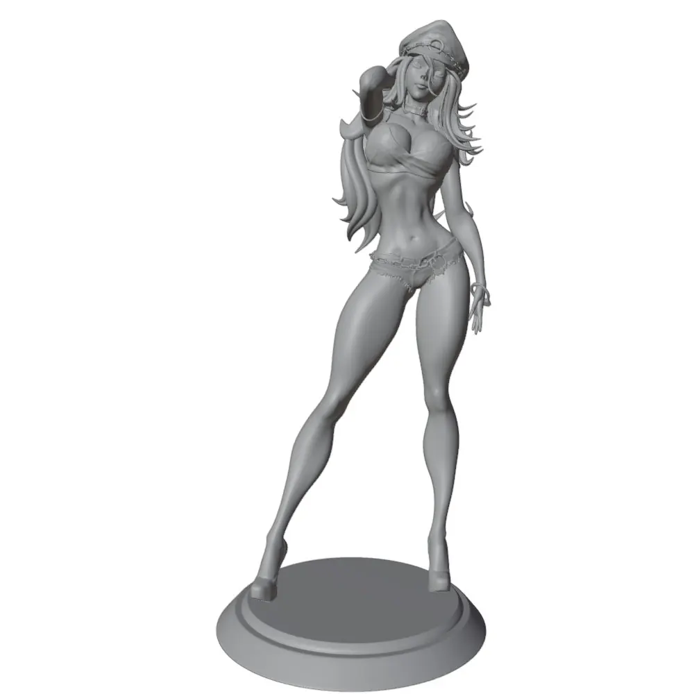 1/24 75mm Sexy Girl Resin Model Kits GK Miniature 3D Printed Gray Model Figurine DIY Doll Model Unassembled And Unpainted