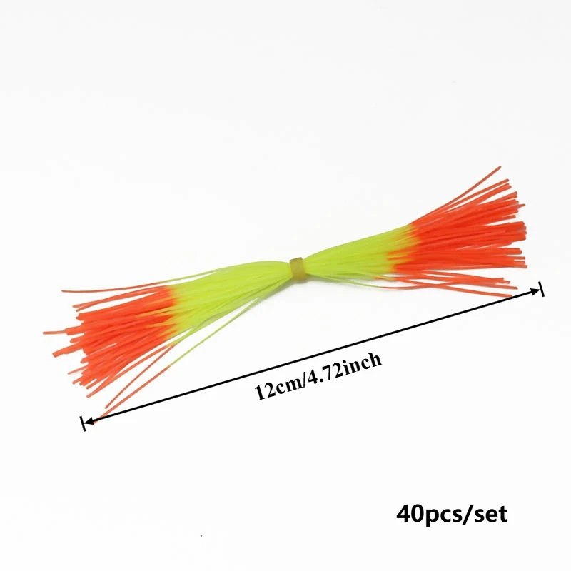 6pcs Fishing Gear Silicone Thread Silicone Skirts,Bio-Mimetic Waterweed Whiskered Lures Silicone Thread Fishing Accessories - view 2