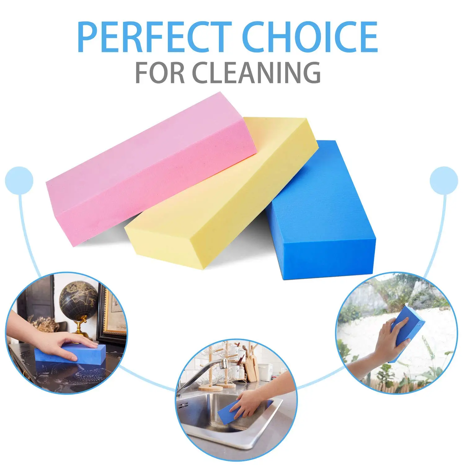 2pcs Super Absorbent PVA Sponge for Household Car Washing Dust Cleaning Multifunction Kitchen Clean Tools Soft Cleaning Sponge