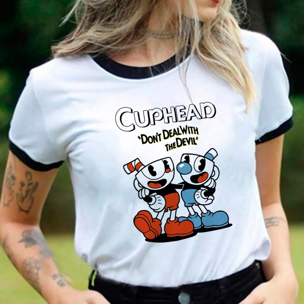 cuphead t shirt men graphic print japanese casual t shirt clothes t shirt graphic