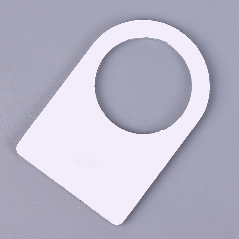 Placa de identificação do armário de controle de tamanho de furo de 22 mm, etiqueta acrílica, letras pretas em fundo branco, uma peça