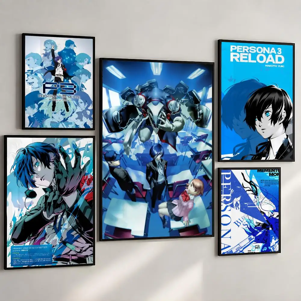 Game Persona 3 Reload Makoto Yuki Poster PP Wall Art Print Removable Water-Resistant Home Decor For Bedroom Apartment Gift