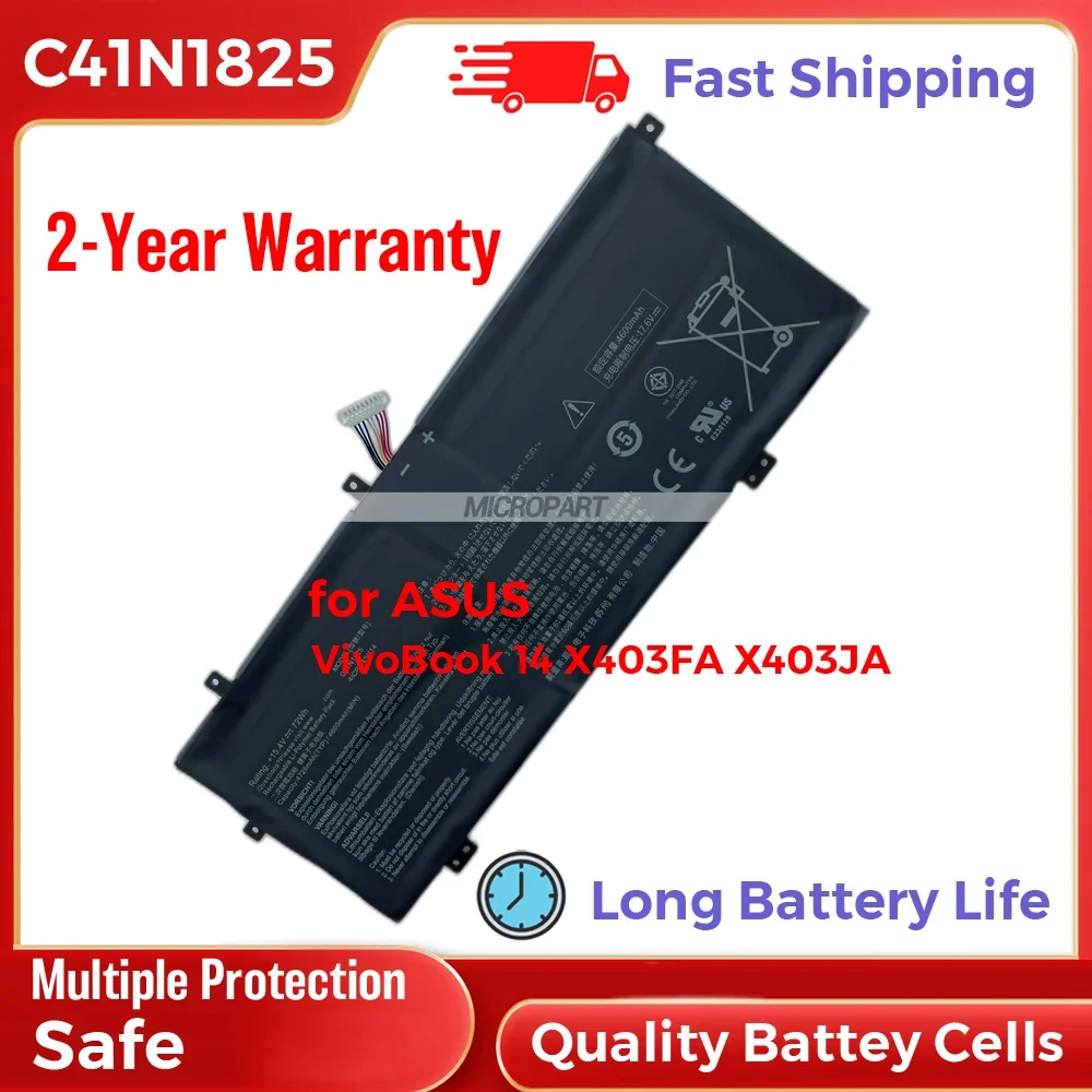 

C41N1825 Battery Replacement for Asus VivoBook 14 X403FA VivoBook 14 X403JA Laptop Computers Long Battery Life 15.4V 72Wh