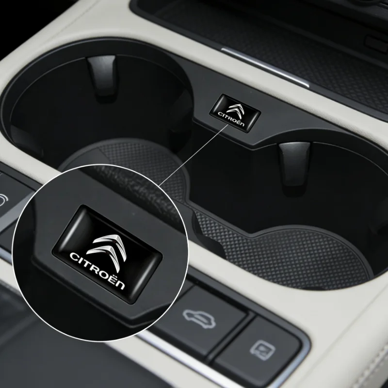 10Pcs Fashion Trend  For Citroen C4 C3 C2 C1 C5 DS3 Berlingo Xsara headrest Picasso Jumper Logo Car Stickers Accessories view 2