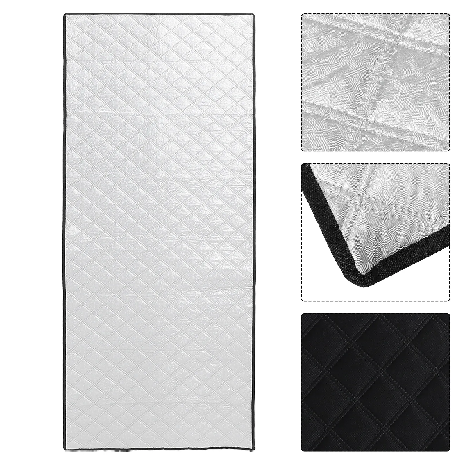 Chest Freezer Insulated Cover 200x75cm Upright Outdoor Refrigerator Foil Insulation Film Sun Shield Freezer Heat Protector