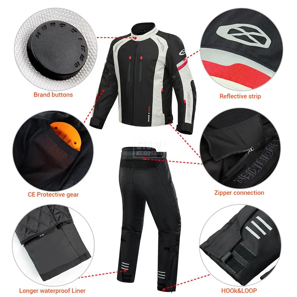 Homens moto roupas anti-queda jaqueta de motocicleta equitação corrida motocross jaqueta com auto fora de estrada protetor almofadas chaqueta moto