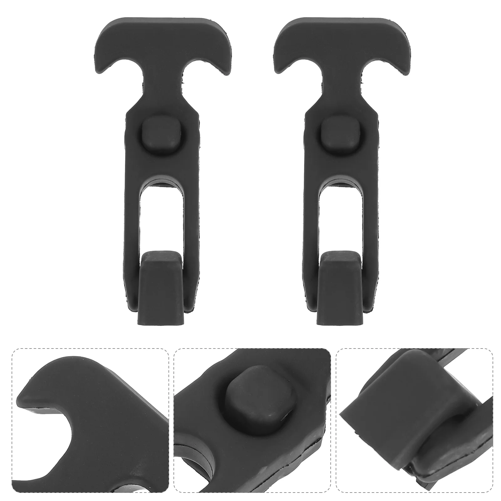 

2 Pcs Rubber T Handle T-Handle Buckle Hasp Cooler Parts Flexible Draw Latch Latches Replacement Toolbox Component