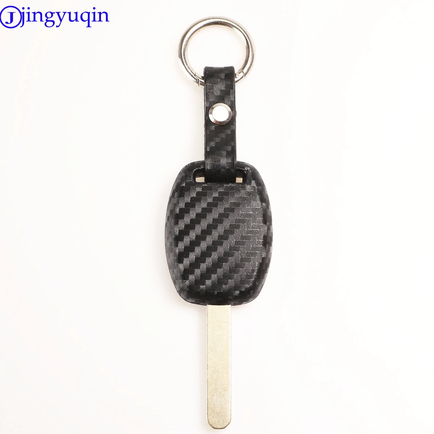 jingyuqin 2/3 Buttons Carbon Silicone Car Key Case Cover Shell For Honda CIVIC JAZZ Pilot Accord CR-V Holder