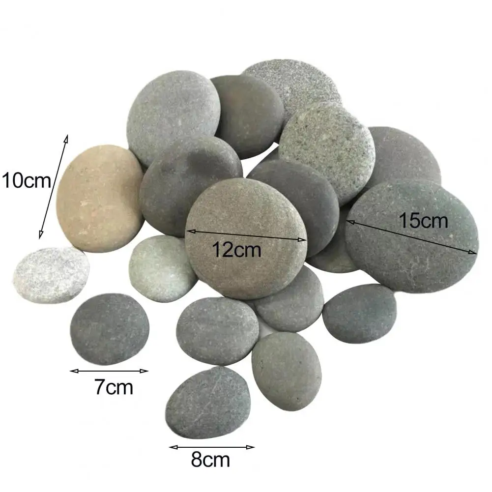 5Pcs 7-15cm Painting Pebbles Natural River Rocks Unpolished Flat Pebbles For Kids Adults Painting Art DIY Crafting Garden Decor