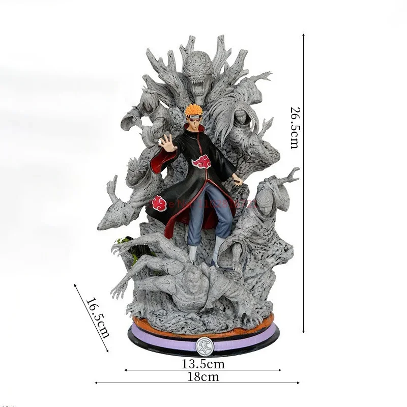 Naruto Anime 27 cm Actionfigur – CS Pain Modell PVC Statue Cartoon GK Sammlerpuppe für Desktop-Dekoration und Geschenk