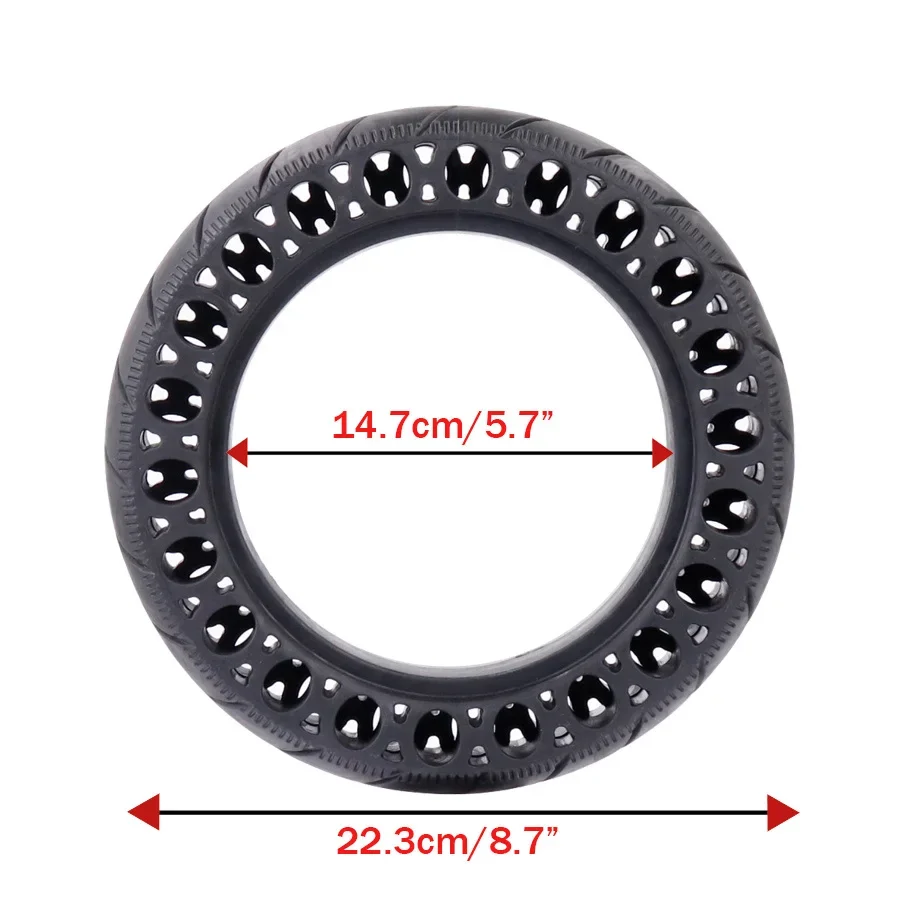 Solid Tire for Xiaomi M365 1S Pro 2 Electric Scooter 9.5\'\' Rubber Honeycomb Tyre for Mi 3 Essential Scooter 9.5 inches Wheel