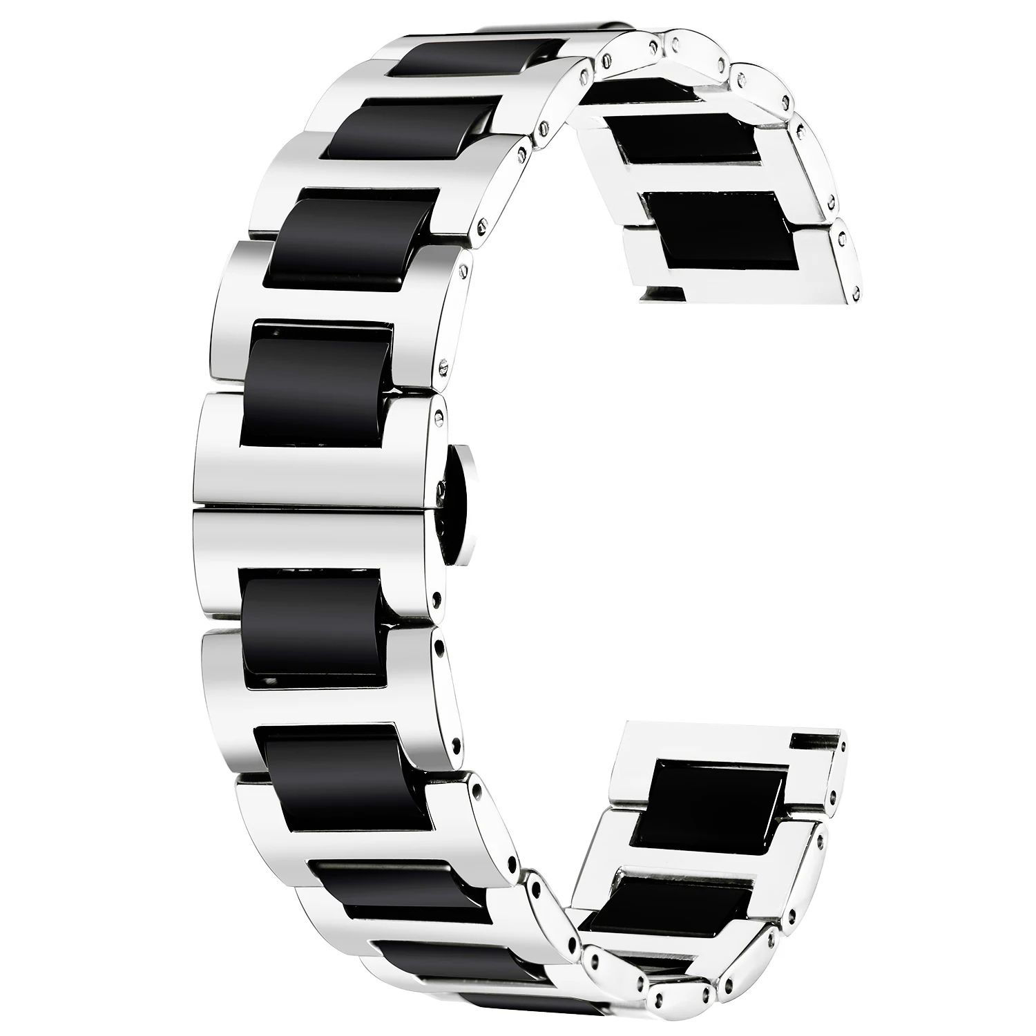 22mm 20mm Ceramic Watchabnd For Samsung Galaxy Watch 5/4/3 Gear S3 Huawei Watch 3 GT3 Metal Bracelet For Amazfit GTR/Stratos/GTS