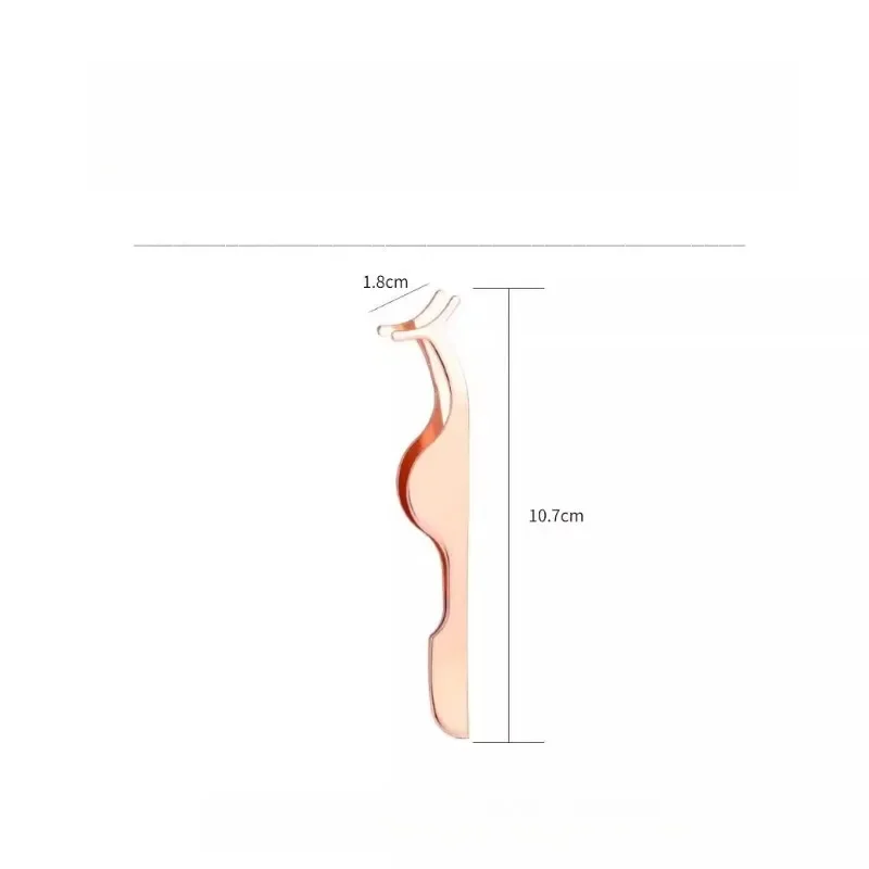 Pinzas auxiliares multifuncionales para pestañas postizas, herramientas de belleza y maquillaje de acero inoxidable con dureza de alta calidad