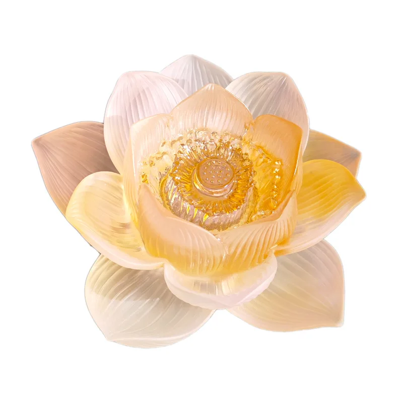 

Glazed lotus fragrance insert ornament, offered in front of the Buddha, colorful lotus jewelry, living room, room