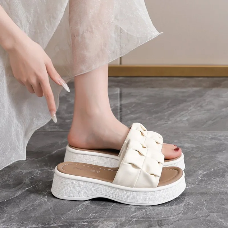 

Roman Sandals Women's Summer Casual Anti-Slip Beach Sandals Slip-On Slippers Comfortable Daily Wear