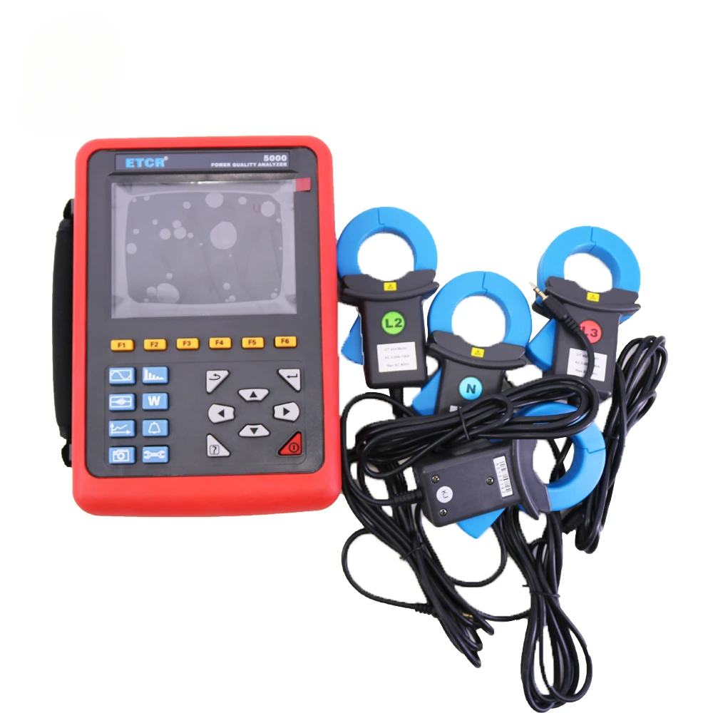 Etcr5000 Power Quality Analyzer 3-Phasen-Multifunktions-Stromqualitäts-Set