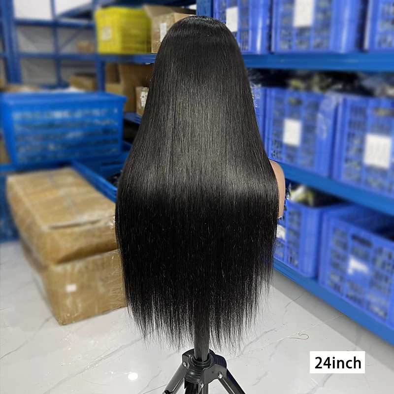 5x5 Straight Closure Wig Human Hair Wigs Straight 200% Density Transparent Lace 100% Human Hair Wig For Women High Quality Hair