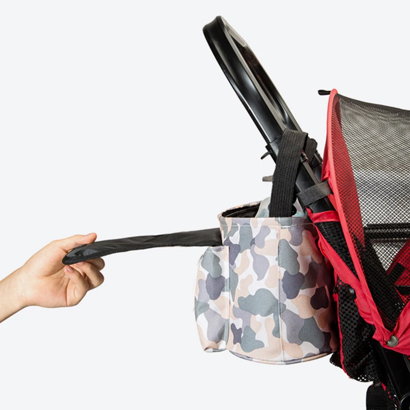 Large Capacity Baby Stroller Hanging Bag Flip Wipes Storage Box Baby Diaper Bags Organizer Crossbody Shoulder Bag Mummy Bag Tote