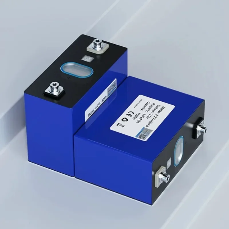 LiFePO4 Battery 3.2V 150AH Lithium Iron Phosphate for 12V 24V E-scooter RV Motorcycle Solar Light Solar Energy Storage System