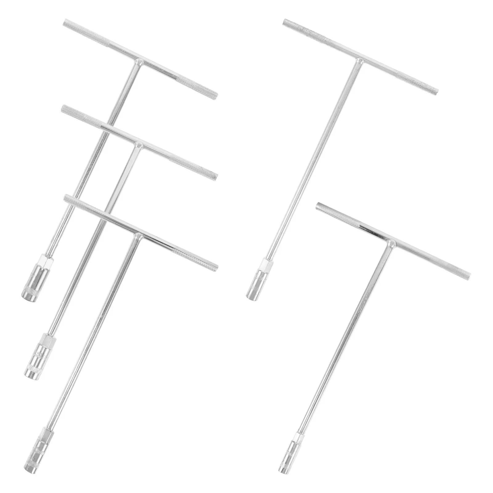 

5Pcs Hexagonal Socket Wrench T-Handle Extended Spanner Multi-Purpose Repair Car Mechanical Assembly T-Type Socket Wrench