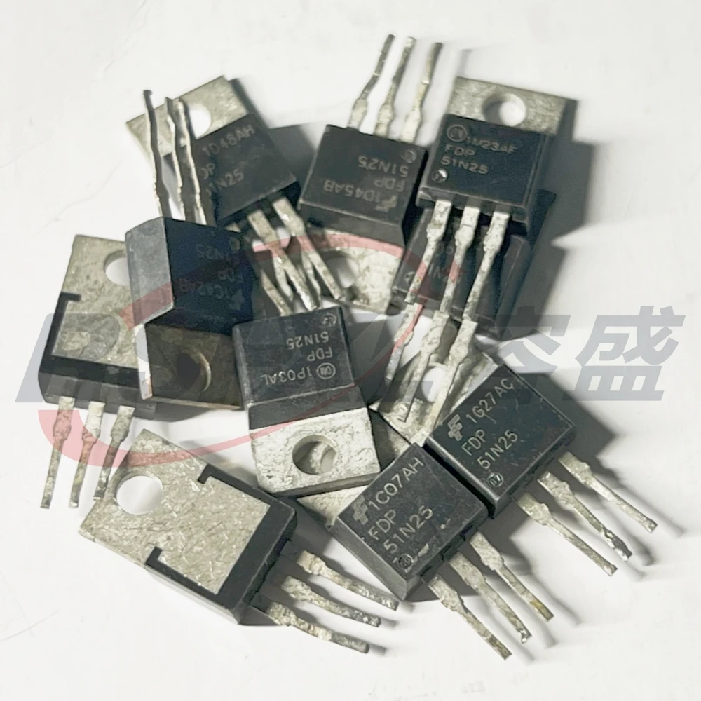 5pcs/Lot FDP51N25 TO-220 Used Original N-Channel UniFETTM MOSFET 250V 51A