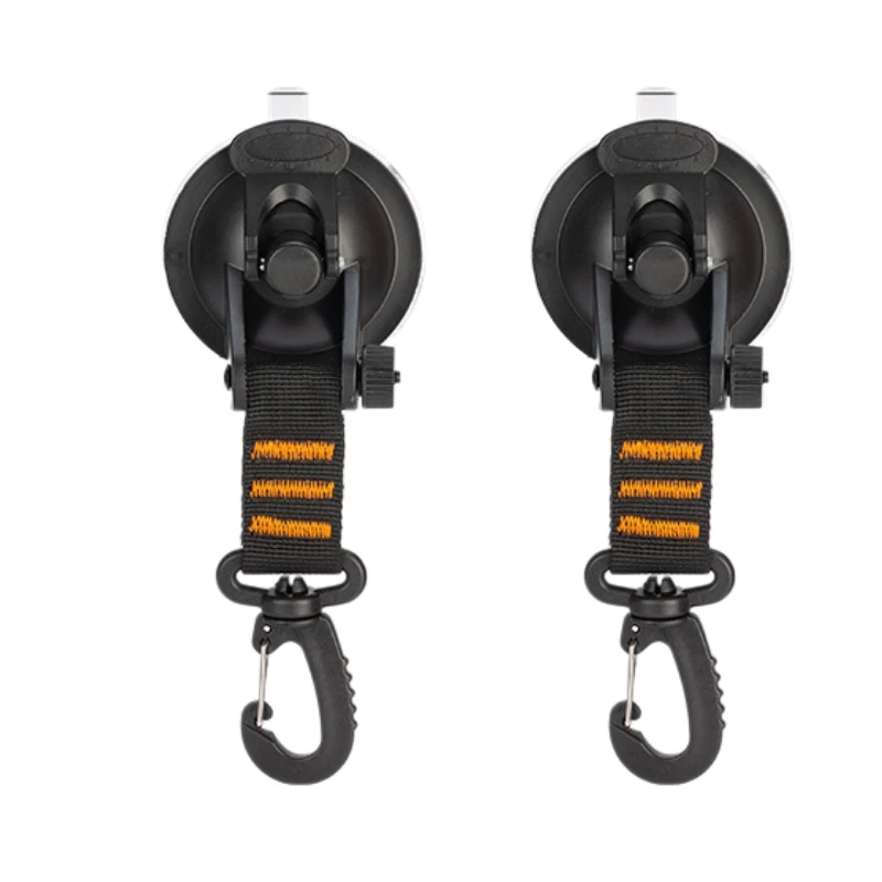 Hochleistungs-Saugnapfhalterung mit Haken für Outdoor-Reisen, Camping, Karabiner-Organizer für Zuhause, Outdoor-Camping, Auto-Seitenmarkise