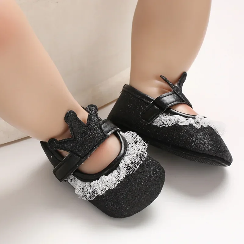 Fashion Baby Shoe 2025 Autumn New Newborn Anti Slip Cloth Bottom Girl Princess Casual Shoe Elegant Breathable Baby First Walkers