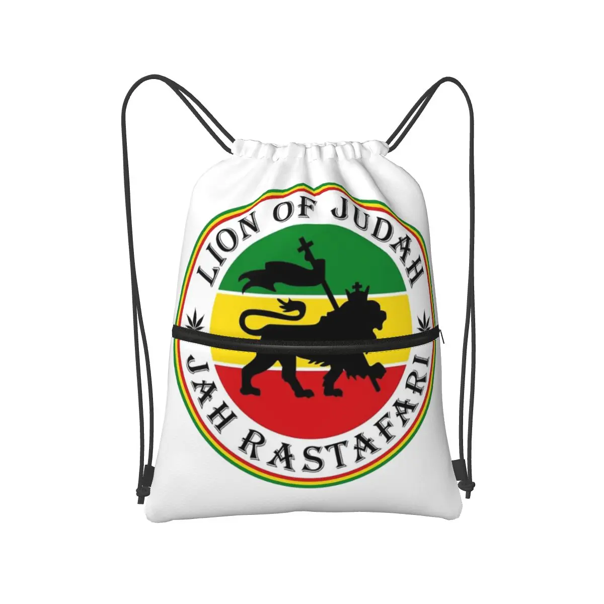 

Rasta Lion Of Judah Star Of David Backpacks Multi-function Drawstring Bags Sports Bag Book Bags for Man Woman Students