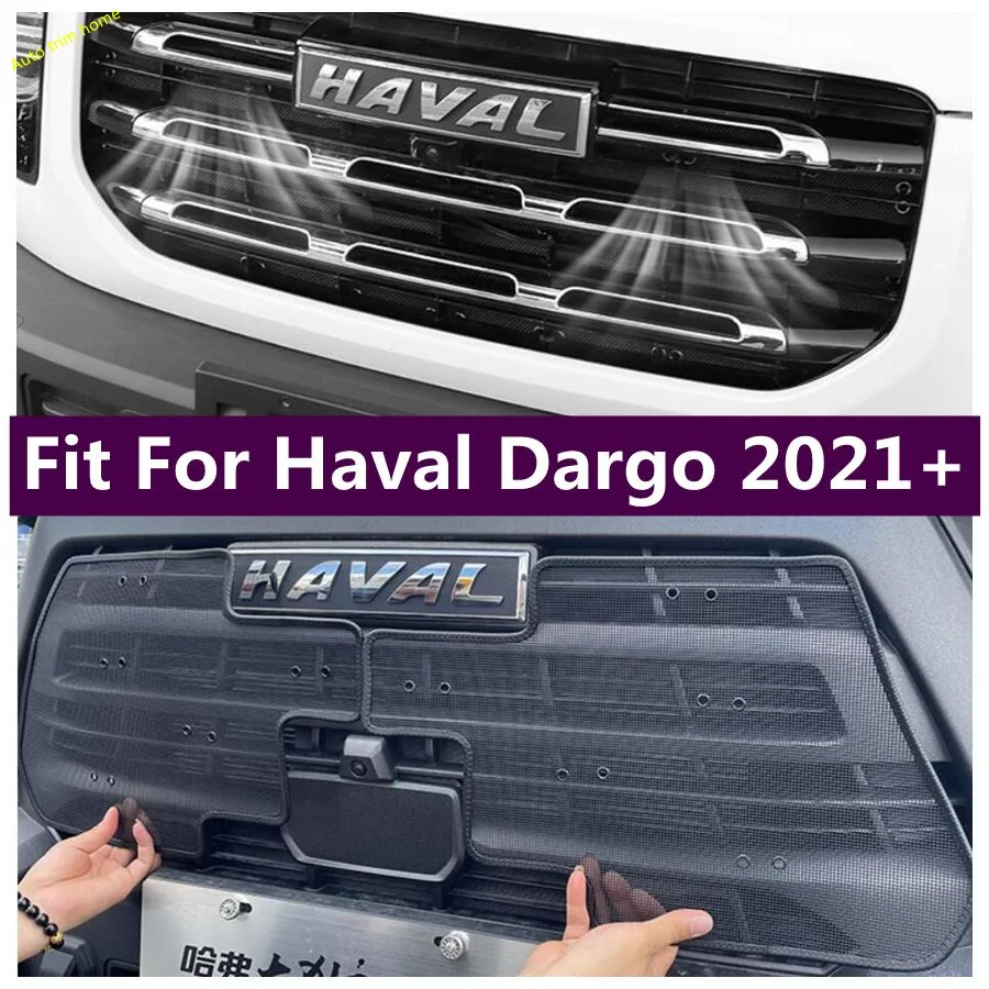 

Front Grille Insect-Proof Net Screening Mesh Water Tank Engine Protector Cover Trim For Haval Dargo 2021 2022 Car Accessories