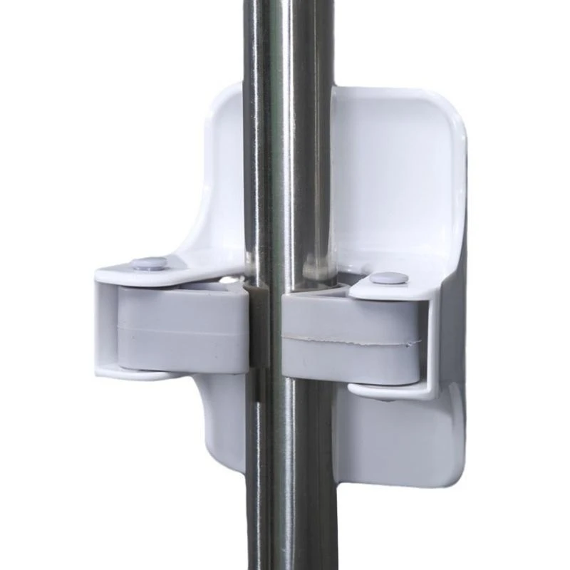 

Set of 4 Mop Broom Holder Adhesive Wall for Mops Space Saving Mops Handle Hanger Cleaning Tool Shelf