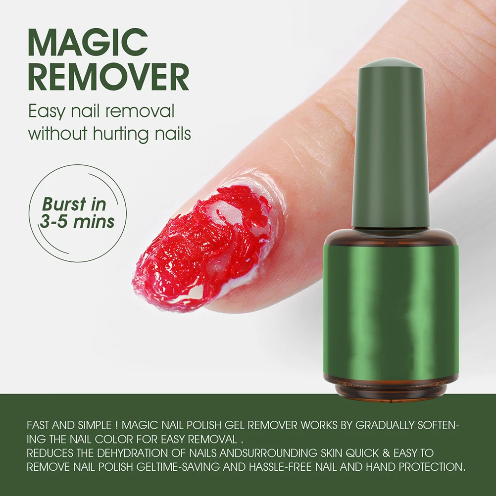 Dissolvant de vernis à ongles Premium, 1 pièce, pour un retrait sûr du Gel, aucun broyage nécessaire, formule à tremper instantané, idéal pour une utilisation en Salon de maison