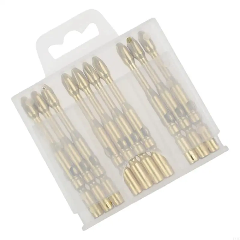Bit cacciavite magnetico WXTC 10pcs Bit 5 mm/6 mm Impatto Electric Bit Set Prate per trapano per trapano per trapano Parte