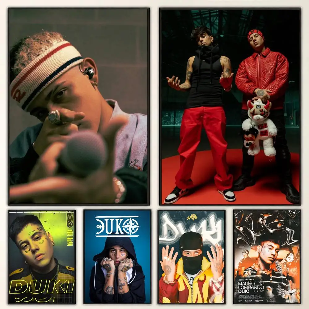 Duki Argentine Trap Rapper Album Urban Concert Style Poster Aesthetic Art Print for Bedroom & Living Room Decor, Unframed