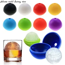 1PC Silicone Round Ice Cube Mold Wars Death Star Football Pattern Desert Sphere Mould DIY Ice Tray Ice Cream Cake Tool Ball Mold