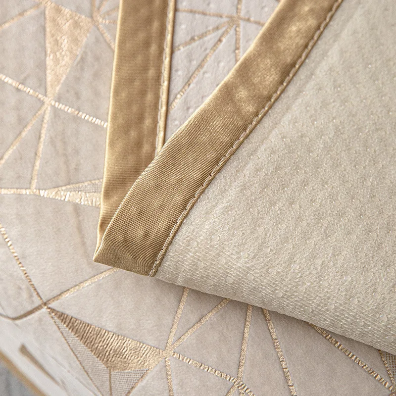 Light Luxury Style Sofa Cushion High-end Chenille Bronzing Craft Cushion Four Seasons Universal Non-slip Sofa Cover view 3