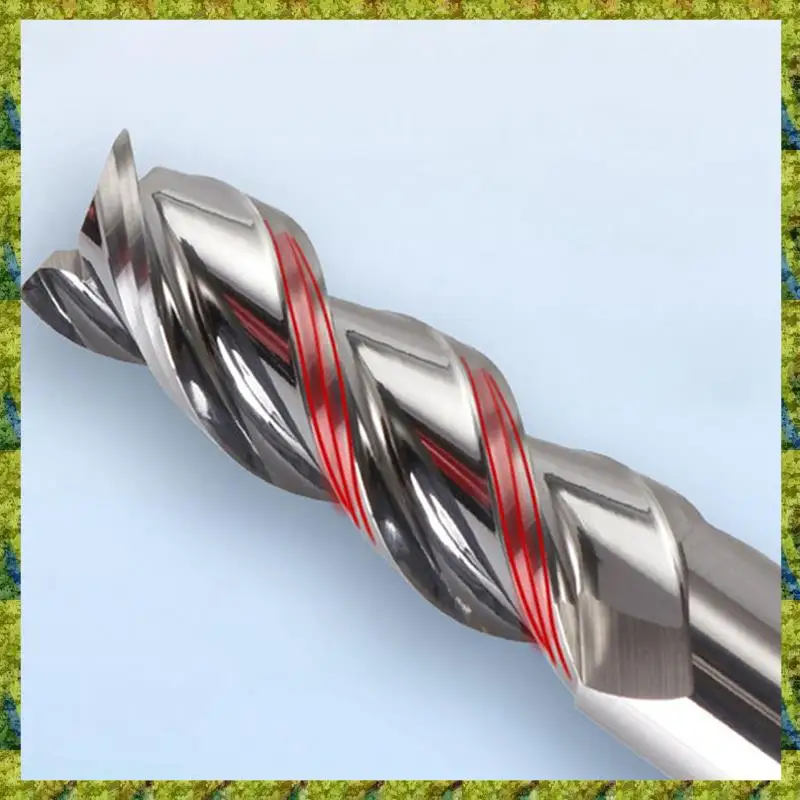 

UISN 5PCS 55 Degrees Spiral Upcut Router Bits Set 6Mm Solid Carbide CNC Wood Router Bits For Woodworking