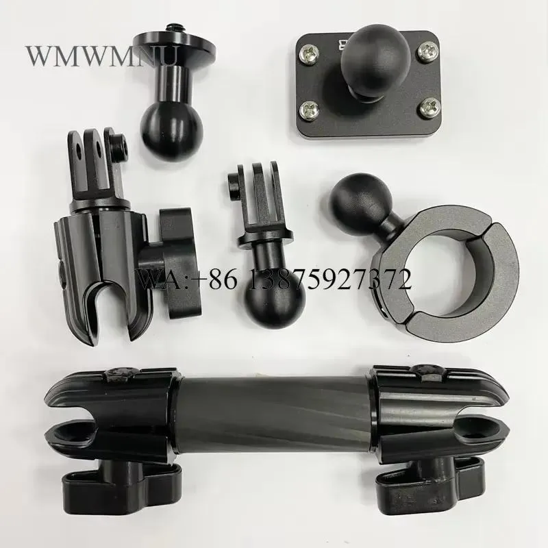 Wmwmnu for 20mm Ball Mount Aluminum Carbon Fiber Telescoping Arm Offroad Car Truck Platform Dash Bracket Phone Mount Holder
