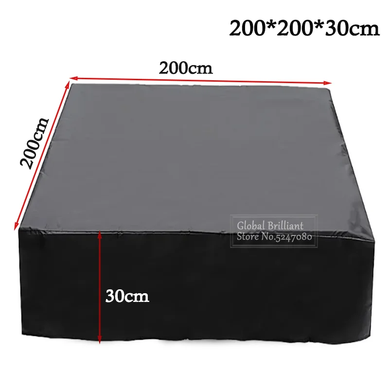 Universele 210D Oxford Vierkante Hot Tub Cover SPA Zwembad Badkuip Cover Waterdichte Zwembad Meubelbeschermer Stofkap