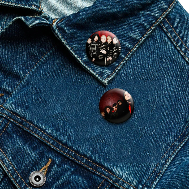 My Chemical Romance Band Funny Pattern Badge Brooches, Women Lapel Pins, Clothing Accessories, Backpack Decoration, Unique Gifts