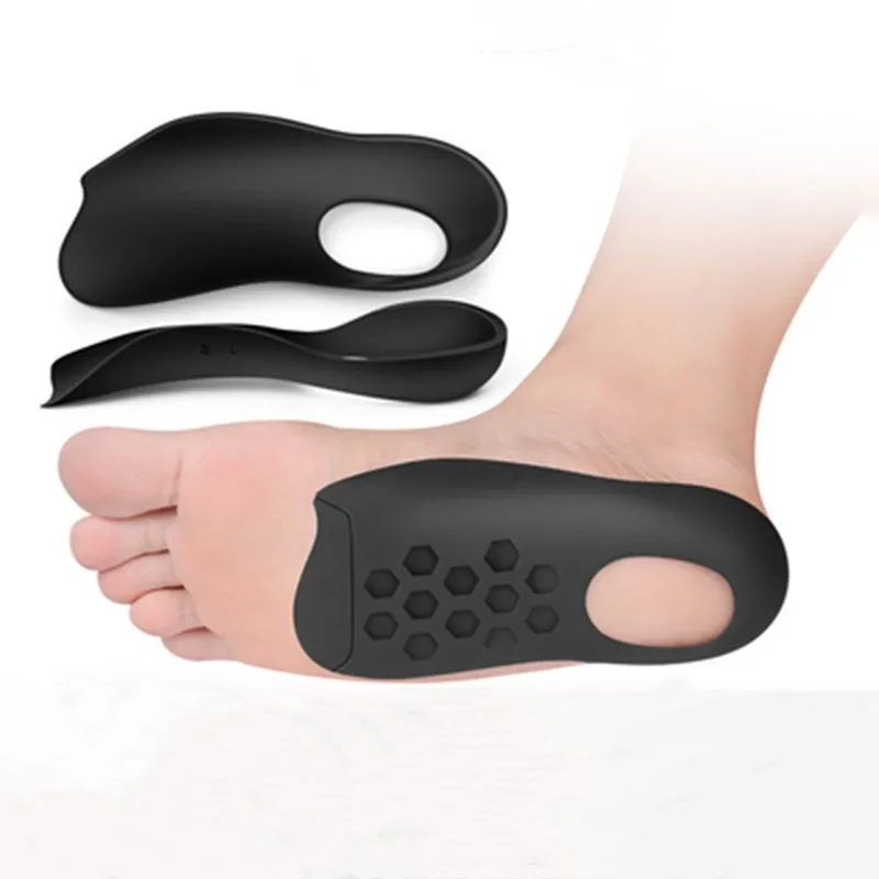

1Pair Arch Support Insoles Orthopedic Flat Foot Pads X/O Legs Correction EVA Half Pads for Heel Shock Absorbing Soft Breathable