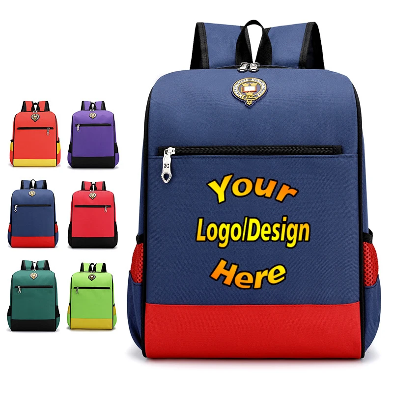 Mochila escolar personalizada para niños, niños, niñas, niños pequeños, jardín de infantes, bolsa de libros, mochila para estudiantes, logotipo impreso, regalo del Día de los niños