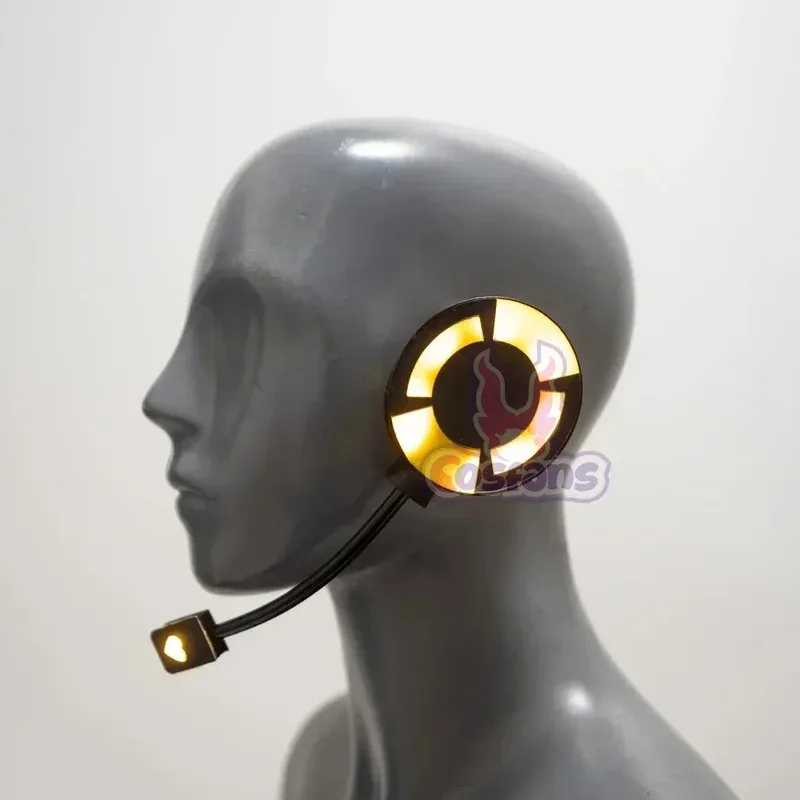 DY20Anime Miku Led Light Kaito Megurine 코스프레 소품 헤드 기어 헤드폰 이어폰 모델 액세서리 헤어 밴드 Miku Luminous Headset