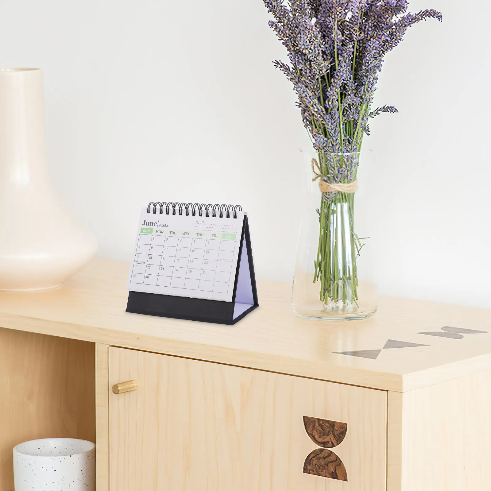 

Standing Desk Calendar 2025 Small Mini Desktop Calendar Elegant Lunar Year Organizer Stylish Functional Office Decor Piece
