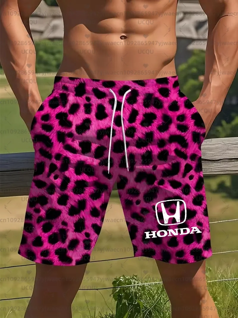 Leopard 3D Printing Motorcycle Riding Shorts Fast Drying Breathable Short Sleeve Sport For Men And Women Honda Riding Shorts