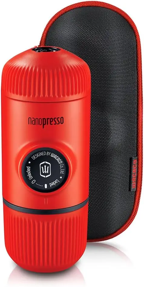 

Nanopresso Portable Espresso Maker Bundled with Protective Case, Mini Travel Coffee Machine, Perfect for Camping, Travel
