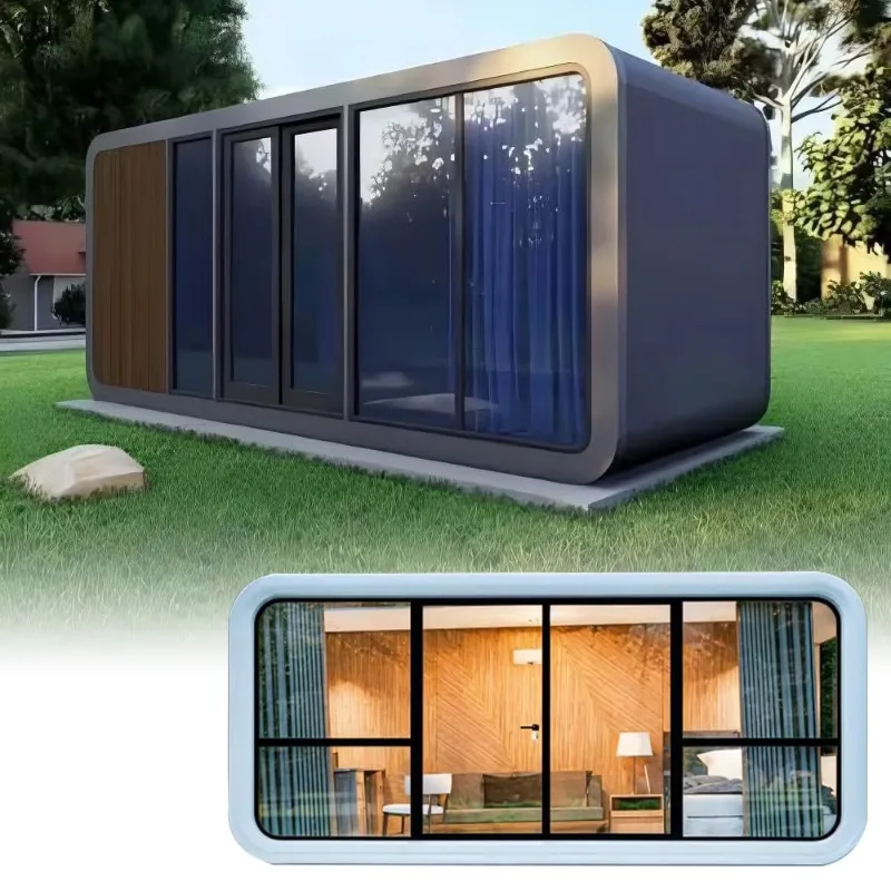 Hot Sale Factory Direct Prefab Container House Apple Cabin Space Capsule Hotel For Outdoor Office Warehouse Shop Villa Building