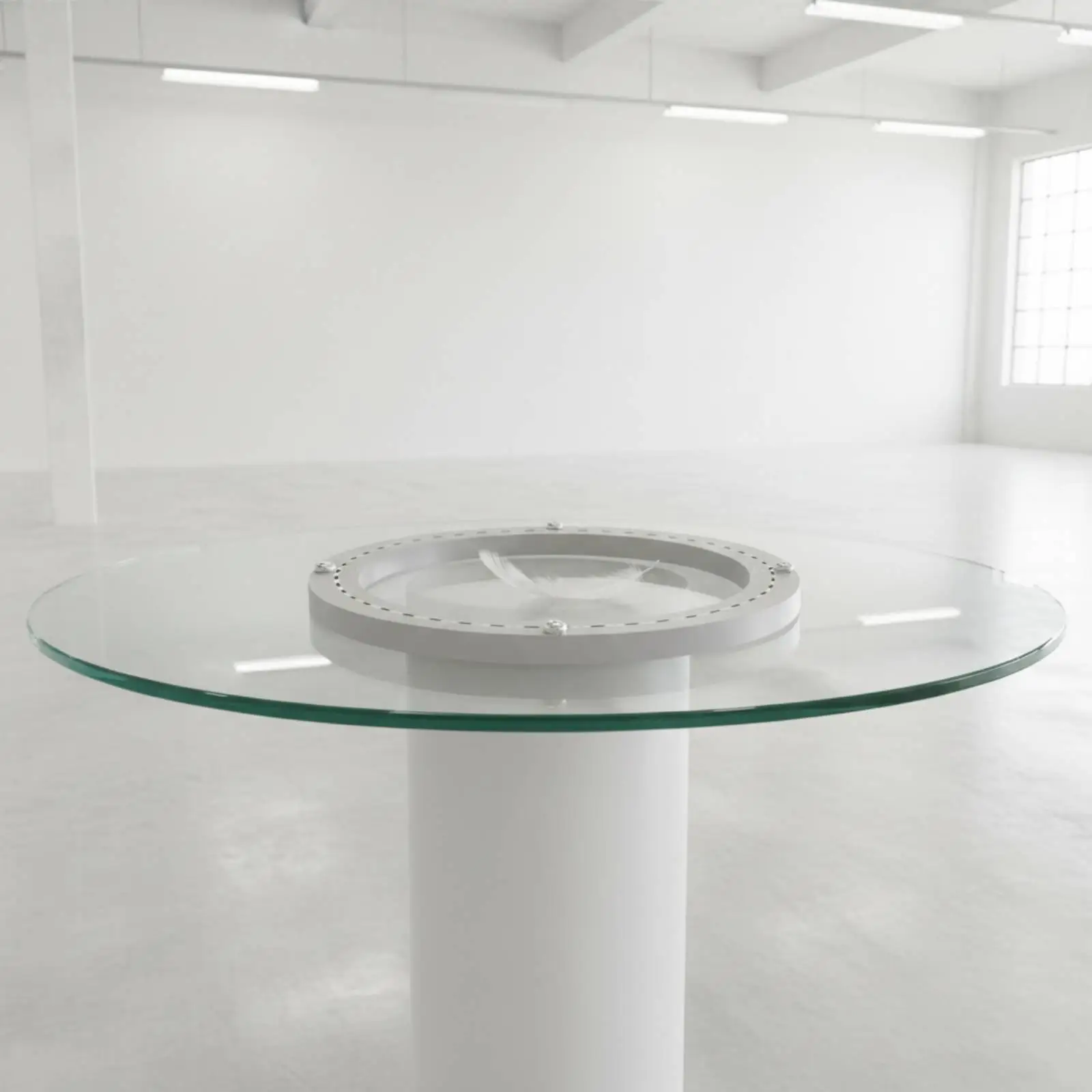 Thickened Aluminum Alloy Turntable Base for Table 360 Degree Rotation Heavy Duty Bearing Tray for Countertop