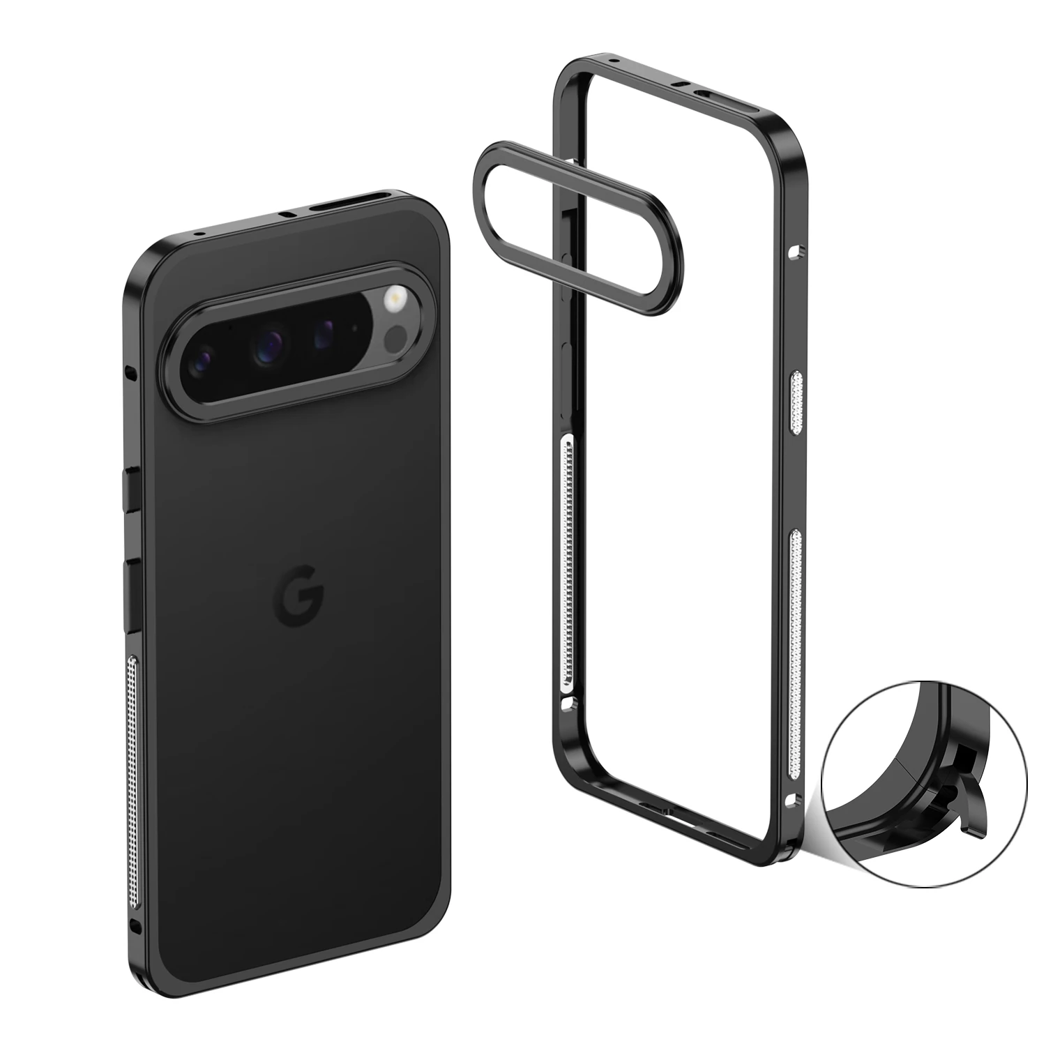Für Google Pixel 11 Pro Hülle Aluminiumrahmen Legierung Rutschfeste Kratzfeste Abdeckung Für Google Pixel 11 Pro Stoßfeste Hülle