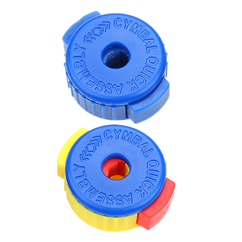 

2 Pcs Cymbal Quick Release Nuts Drum Kit Accessories Durable Replacement Parts Easy Install Remove Fixing Plastic Assembly